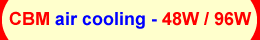 UV LED ultraviolet light module/lamp - CBM for Industrial app. (UVA 365/385/395/405nm ) with air Cooling System-48W/96W