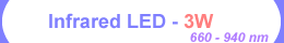 High Power Infrared LED - 3W ( emitter packing )( 660nm - 940nm ) - Chingtek.net