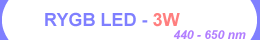 High Power RYGB LED - 3W ( emitter packing )( 440nm - 650nm ) - Chingtek.net