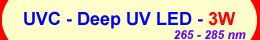High power UVC - Deep UV LED chips 1W ( 3535 packing )( 265nm - 285nm ) - Chingtek.net